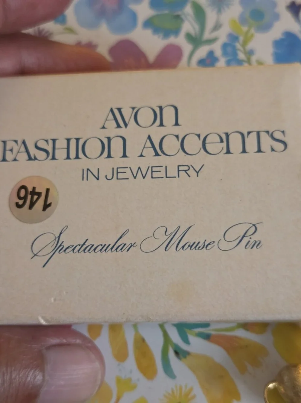 Vintage Avon Mouse Brooch